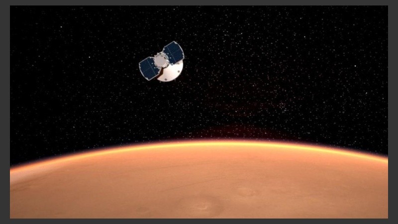 El módulo espacial InSight aterrizó este lunes en Marte.