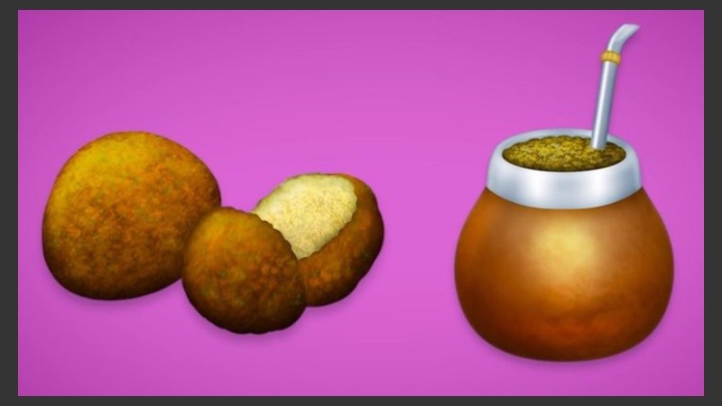 El mate y el falafel forman parte de los nuevos emojis que se podrán usar en Whatsapp.