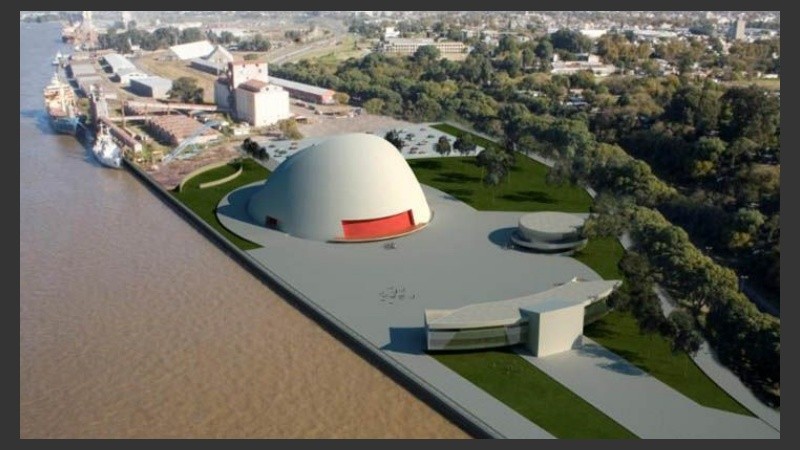 Una de las imágenes ilustrativas del proyecto del arquitecto Niemeyer.