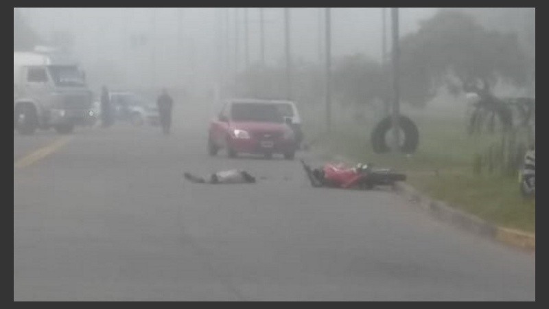 El joven falleció en la zona norte de la ciudad tras chocar con su moto. 