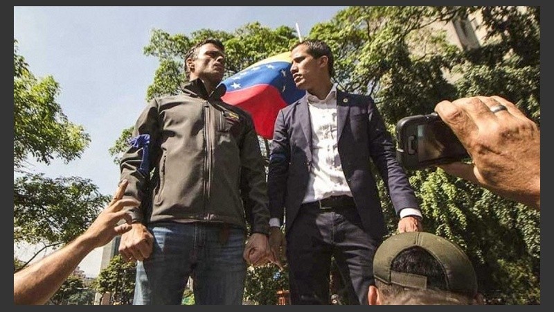 Guaidó y López encabezaron un levantamiento en Venezuela contra Maduro.