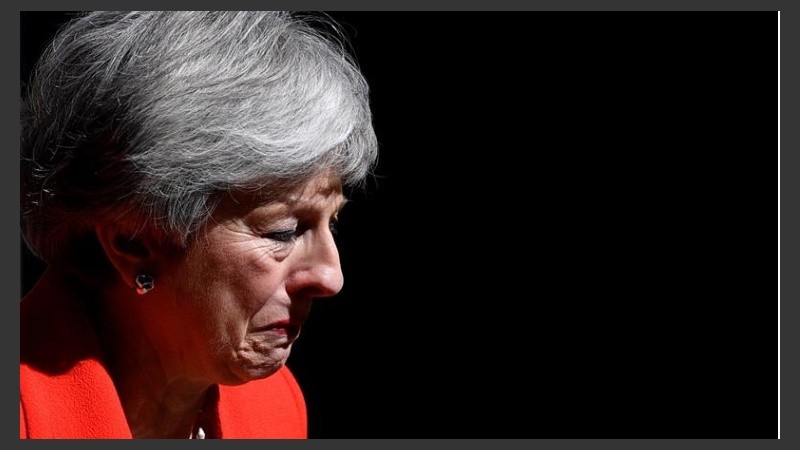Theresa May no pudo evitar las lágrimas. 