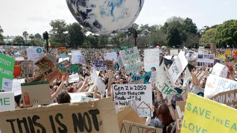 La convocatoria forma parte de una semana global de protestas contra el cambio climático.