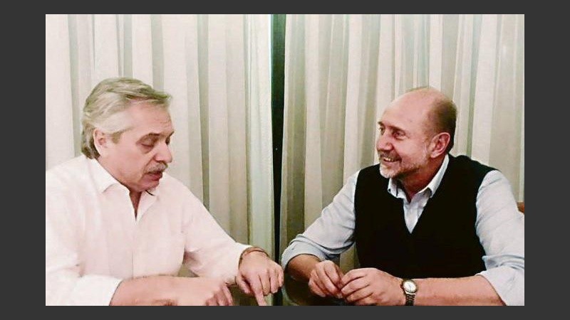 Fernández y Perotti, juntos de nuevo en Rosario. 