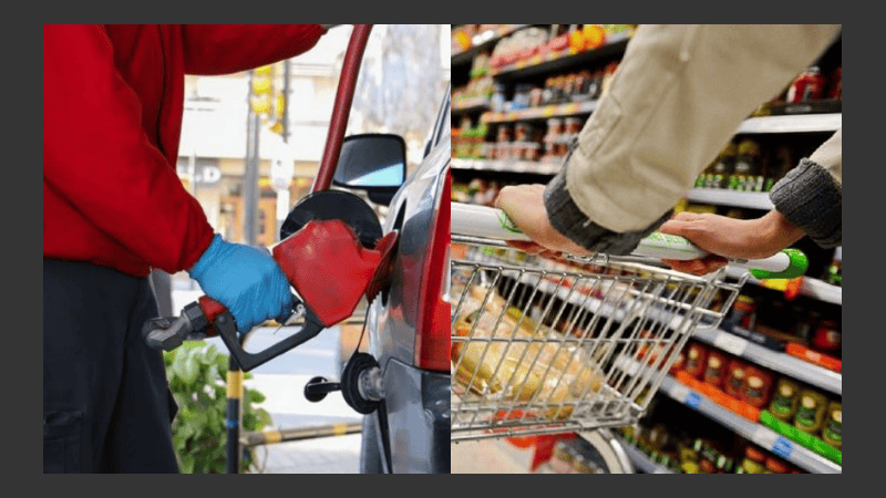 Supermercados y estaciones de servicio, dos rubros que calentarán la inflación este mes.