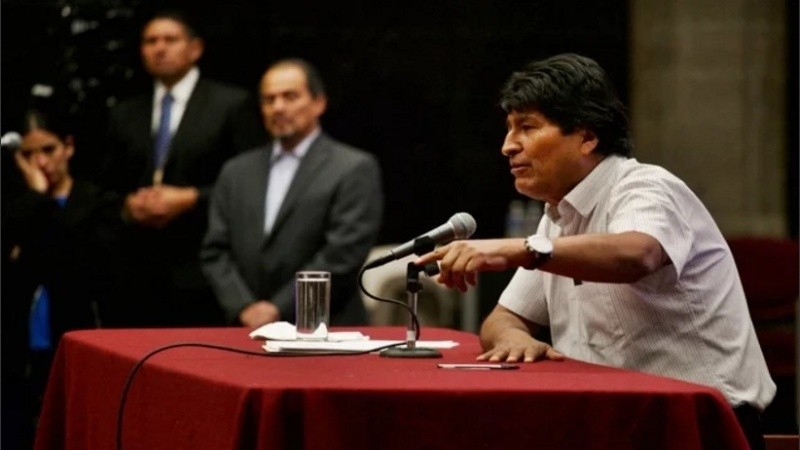 Evo Morales goza de libre expresión en México, donde se encuentra asilado. 