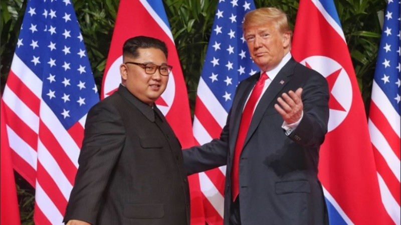 Los presidentes de Estados Unidos y Corea del Norte, Donald Trump y Kim Jong-un.