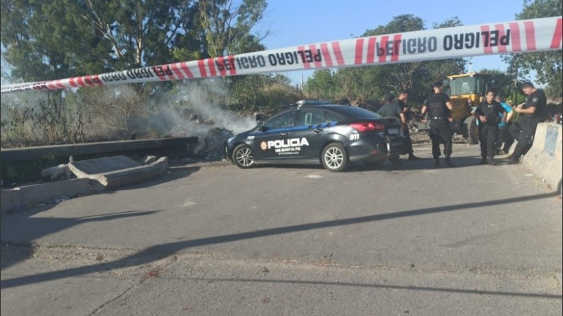 La Policía trabajaba en la zona de Olivé y De Ángelis.