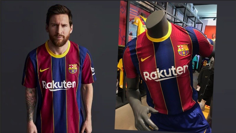Leo Messi volvió a ser modelo del Barcelona para mostrar su nueva camiseta