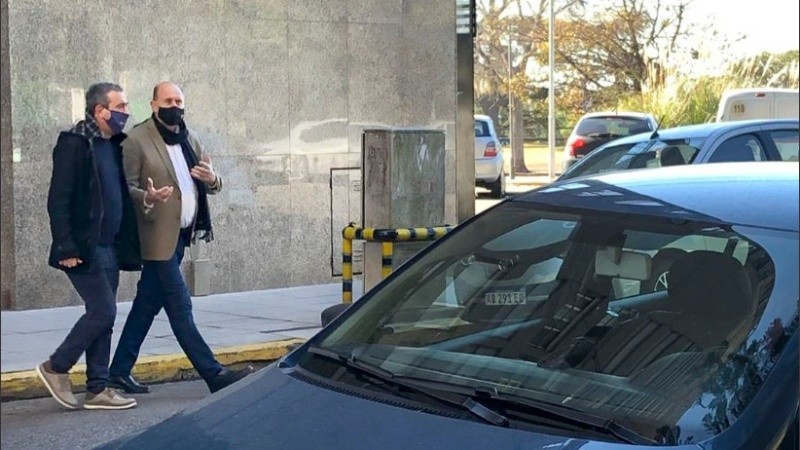 Perotti y Javkin viajan a Buenos Aires para la firma del convenio por seguridad. 