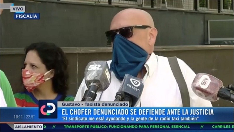 El taxista se presentó ante la Justicia este martes. 