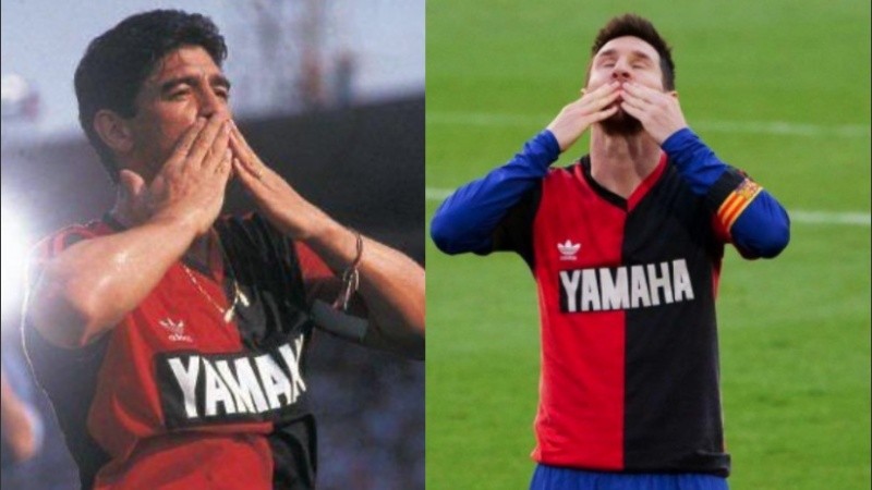 Messi además recibió una tarjeta amarilla por el homenaje.