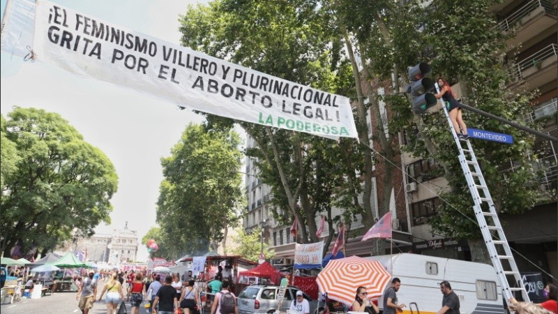 La espera del sector verde de la histórica votación por el aborto. 