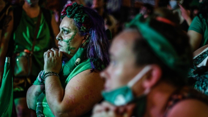 La celebración de las mujeres por la legalización del aborto. 