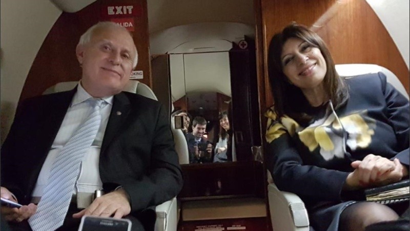 Lifschitz y su compañera Clara García