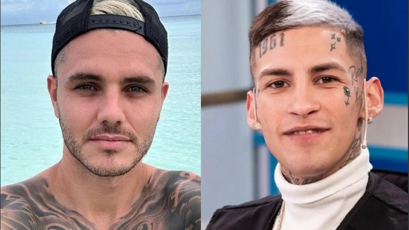Mauro Icardi y L-Gante.