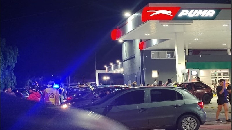 La estación de servicio donde fue asesinado un playero este sábado a la noche.