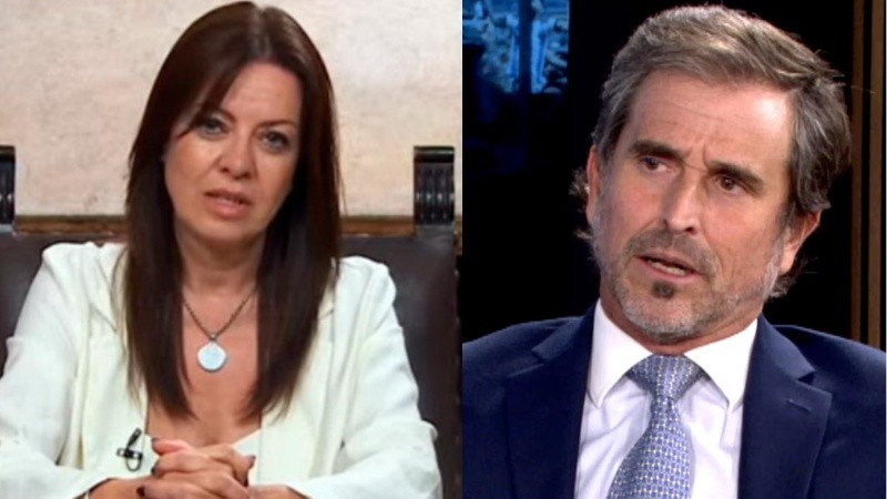 La ministra de Capital Humano, Sandra Pettovello, y el diputado nacional Alberto Bertie Benegas Lynch.