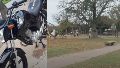 Lo balearon para robarle la moto: nenes que jugaban en una plaza corrieron a la comisaría
