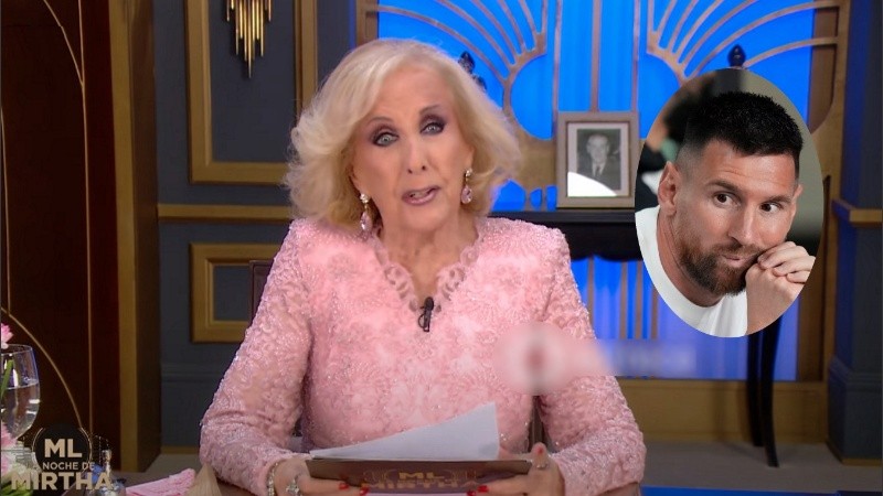 Mirtha Legrand se puso serie con Lionel Messi.