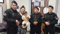 Policías salvaron la vida de un bebé de 11 meses que se había atragantado en V. G. Gálvez