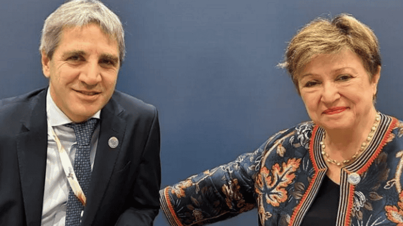 Caputo y Georgieva se reunieron en el marco de la cumbre de ministros de Economía del G20.