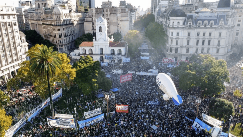 Buenos Aires fue el epicentro, pero hubo marchas en todo el país.