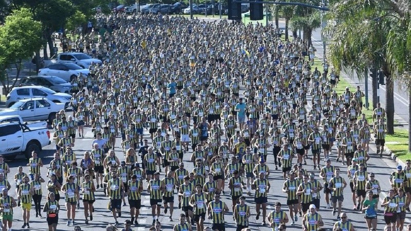 Este domingo se corrió la maratón canalla en Arroyito.