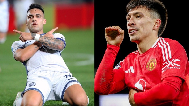 Lautaro y Lisandro Martínez contribuyeron con goles en los triunfos de Inter y United, respectivamente.