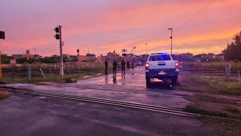 El hecho fue a pocos metros de las vías del ferrocarril.