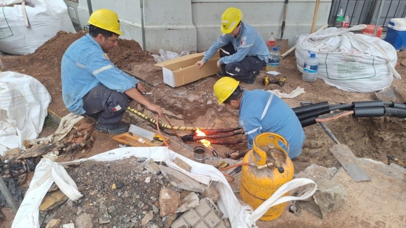 Las cuadrillas trabajan en simultáneo en distintos puntos de la ciudad.