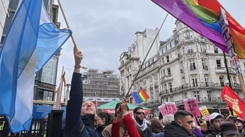 Movilización antifascista en Londres.