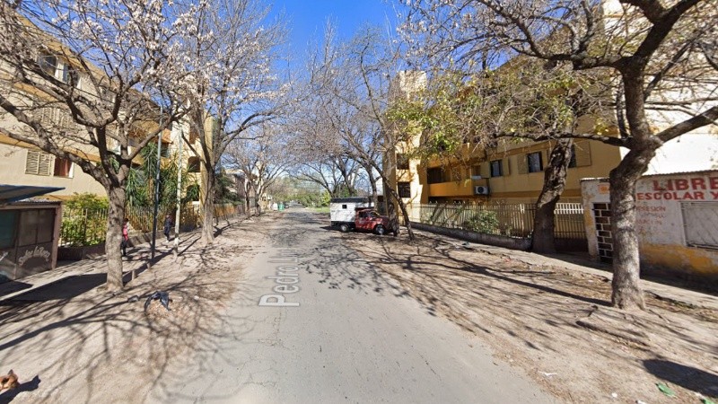 La cuadra donde tuvo lugar la balacera de este miércoles.