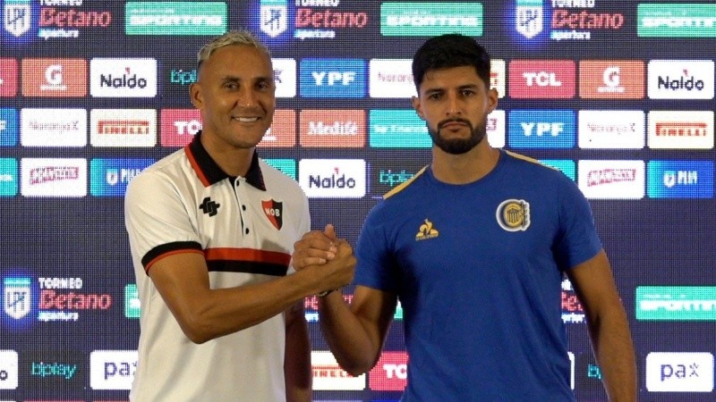 Navas y Mallo en la conferencia oficial previa al clásico.