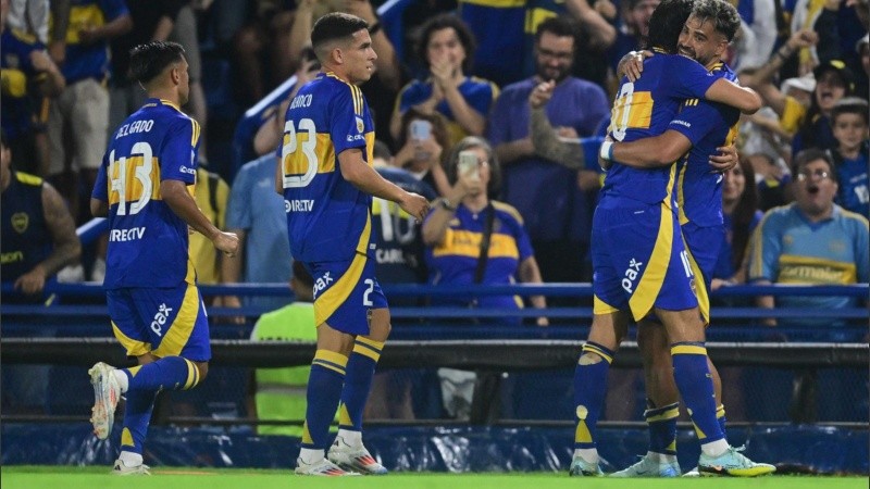 Milton Giménez convirtió el 1-0 de Boca ante Central.