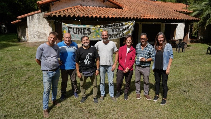 La Quinta de Funes, integrantes de la Mesa Promotora y del área de Derechos Humanos de la provincia.