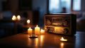 La radio, la única voz encendida en medio del apagón eléctrico.