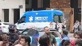 Los municipales protestaron frente al Palacio de los Leones y Javkin los denunciará por el uso de ambulancias