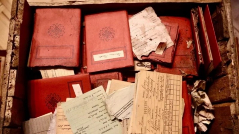 Algunos documentos encontrados en la Corte.