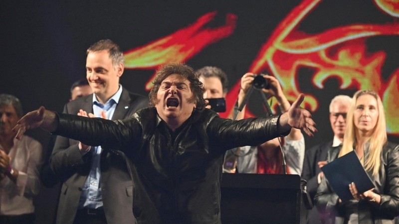 Este miércoles por la noche encabezó el cierre de campaña libertario en el Parque Mitre de Recoleta.