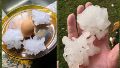El granizo irrumpió en la tarde del sábado rosarino: las imágenes