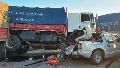 Por choque entre camión y camioneta hubo corte total en el puente Rosario-Victoria