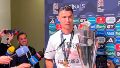 La reacción de Cristiano Ronaldo cuando le preguntaron sobre River: “Calma”