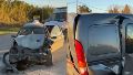 Violento choque entre un auto y un utilitario dejó varios lesionados en Uriburu al 8000