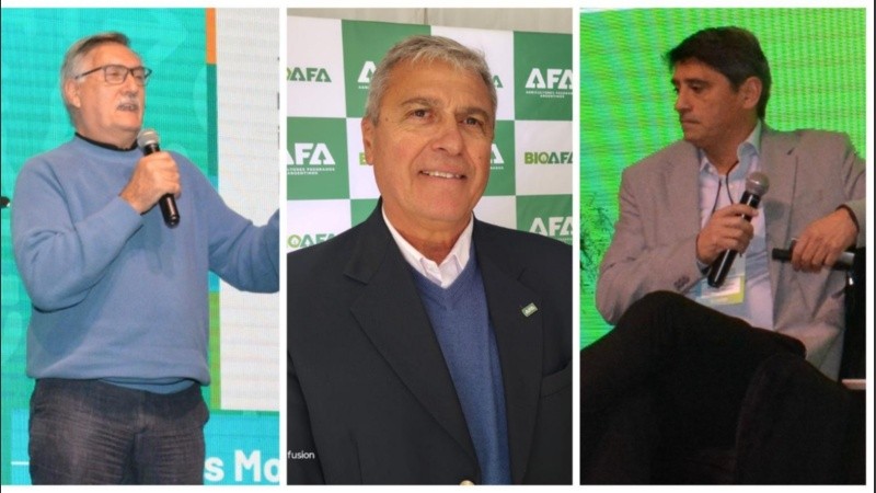 Luis Mogni (Somera), José Luis Nardi (AFA) y Ignacio Moyano Córdoba (Dunham Trimmer)