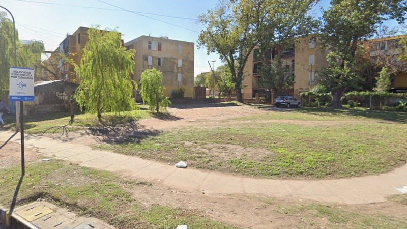 La zona donde tuvo lugar la balacera este domingo por la noche.