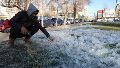 Frío extremo: alcanzó los -15°C, congeló un arroyo y dejó sin agua a un pueblo de 300 habitantes