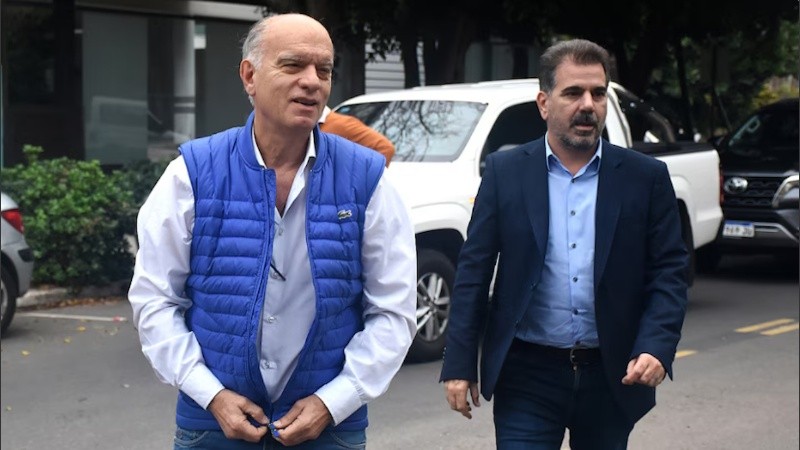 Néstor Grindetti y Cristian Ritondo.