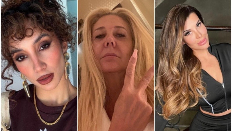Melody Luz, Mariana Nannis y Charlotte Caniggia.