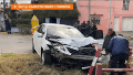 Automovilista chocó contra un tren en un paso a nivel en Ludueña